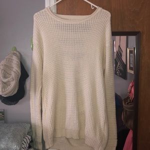 Forever 21 open back Creme sweater